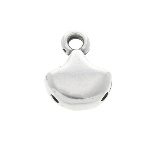 Cymbal - Embout pour tissage de perles Ginko Duo 10x7.5 mm Karavos Arg vieil x1