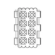 Cymbal - Connecteur pour perles Tila Beads 31x20 mm Faragas III Doré à l'or fin x1