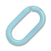 Maillon ovale 42 mm Chalk Aqua x1