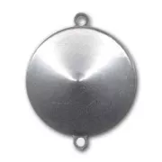 Serti intercalaire à coller pour cabochon PureCrystal 1122 18 mm - Rhodié x1