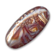 Olive bonbon 41x20 mm Chalk Brown x1|raw }}