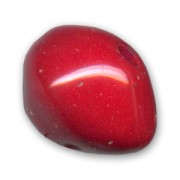 Ronde aplatie 26x19 mm Dark Red Coral x1|raw }}