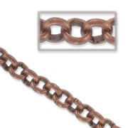 Chaîne maille Jaseron 3.5 mm cuivré vieilli x1m|raw }}