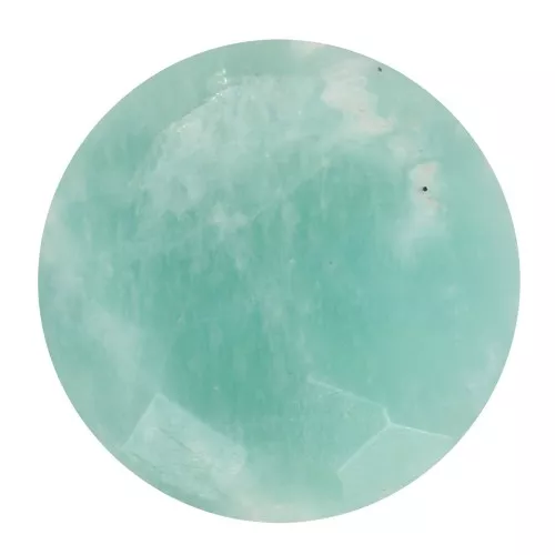 Perle facettée palet 12 mm pierre gemme Amazonite x1