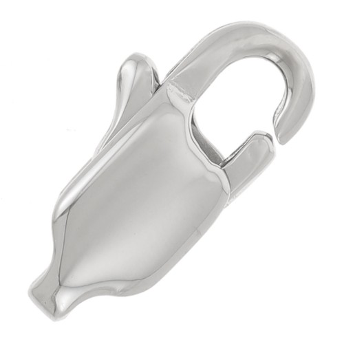 Fermoir mousqueton allongé 11 mm - Acier inoxydable 316L x1