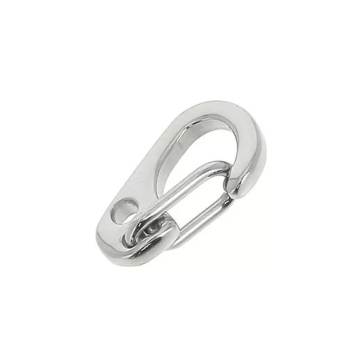 Fermoir mousqueton de sécurité 11 mm - Acier inoxydable 316L x1