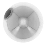 Perles rondes 10 mm acrylique métallisée CCB - Argenté x10|raw }}