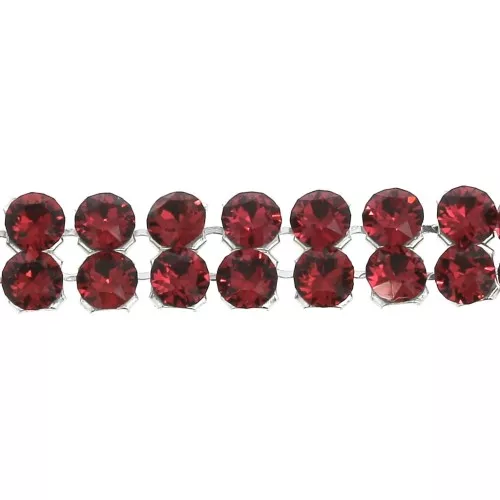 PureCrystal Crystal Mesh 40001 2 rangs 5,3 mm Scarlet x5cm