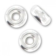 Perles intercalaires rondelles 5x3 mm en Argent 925 x8