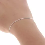 Chaîne maille gourmette 1.4 mm en Argent 925 x 1m