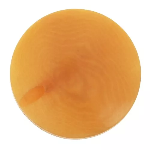 Perle de Tagua ronde aplatie 20 mm - Safran x1