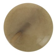 Perle de Tagua ronde aplatie 20 mm - Marron Clair x1|raw }}