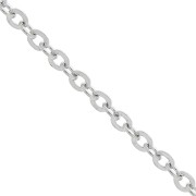 Chaîne maille Forçat limée 1.5 mm en Acier inoxydable 316L x1m