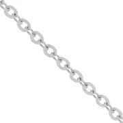 Chaîne maille Forçat limée 1.5 mm en Acier inoxydable 316L x1m