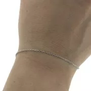 Chaîne maille Forçat limée plat 1.3 mm en Acier inoxydable 316L x1m