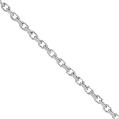 Chaîne maille Forçat limée plat 1.8 mm en Acier inoxydable 316L x1m