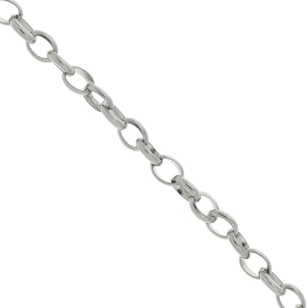 Chaîne En Acier Maille Jaseron - Modèle Réf. 137181, Acier Inoxydable, Neuf Avec étiquettes Thabora