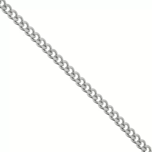 Chaîne maille Gourmette limée 2.15 mm en Acier inoxydable 316L x1m