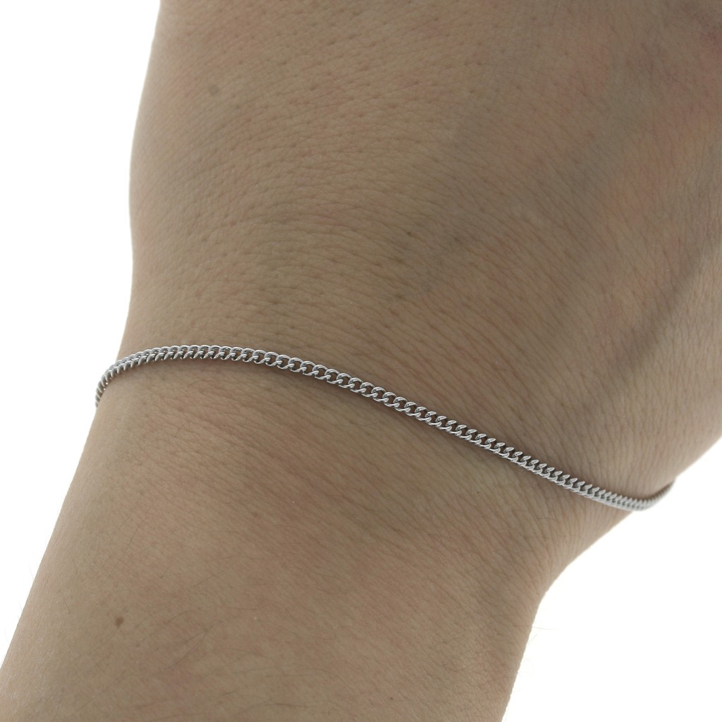 Chaîne maille Gourmette 2.65 mm en Acier inoxydable 316L x1m - Perles & Co