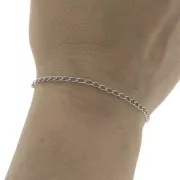 Chaîne maille Rombo 2.45 mm en Acier inoxydable 316L x1m