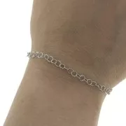 Chaîne maille Forçat ronde 4 mm en Acier inoxydable 316L x1m