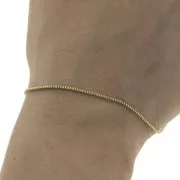 Chaîne maille Vénitienne 1.2 mm en Acier inoxydable 316L Doré x50cm