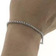 Chaîne maille Jaseron 3 mm en Acier inoxydable 316L x1m