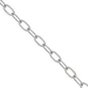 Chaîne maille Forçat rectangle 2.6 mm en Acier inoxydable 316L x1m