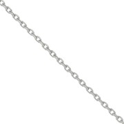 Chaîne maille Forçat limée 1.3 mm en Acier inoxydable 316L x1m|raw }}