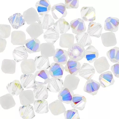 Mix de Toupies en cristal PureCrystal 5328 4 mm Blanc x50