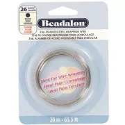 Fil rond 0.41 mm - Acier inoxydable 316L x20m