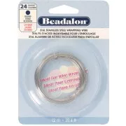 Fil rond 0.51 mm - Acier inoxydable 316L x12m