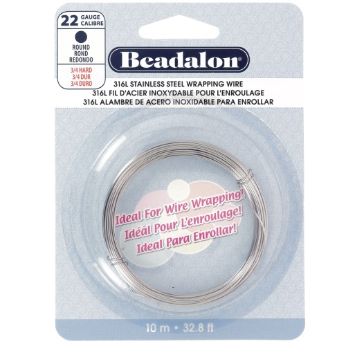 Fil rond 0.64 mm - Acier inoxydable 316L x10m