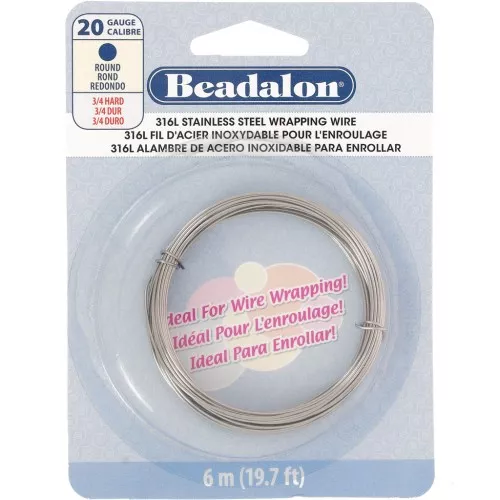 Fil rond 0.81 mm - Acier inoxydable 316L x6m