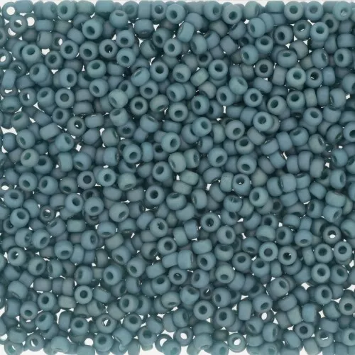 Rocaille Miyuki 11/0 4702 - Opaque Glazed Peacock Mat AB x8g