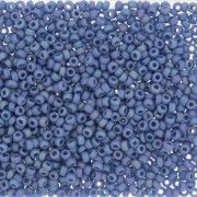 Rocaille Miyuki 11/0 4704 - Opaque Glazed Soft Blue Mat AB x8g