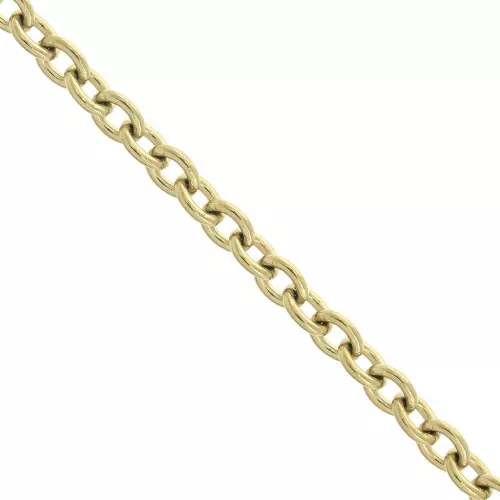 Chaîne maille Forçat 3.8 mm en Acier inoxydable 316L Doré x50cm