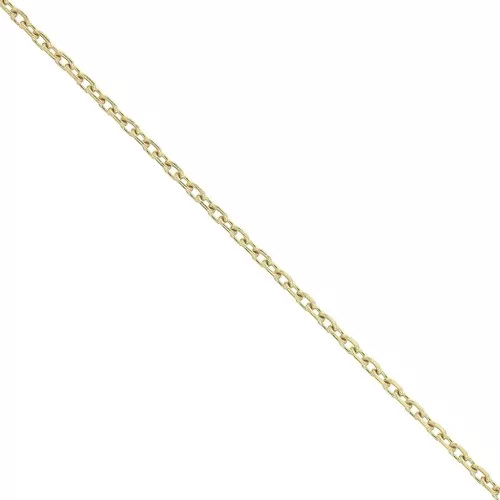 Chaîne maille Forçat limée 1.3 mm en Acier inoxydable 316L Doré x50cm