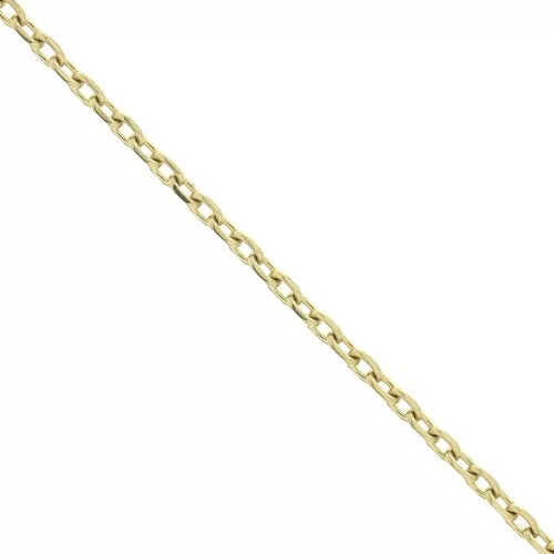 Chaîne maille Forçat limée 2 mm en Acier inoxydable 316L Doré x50cm
