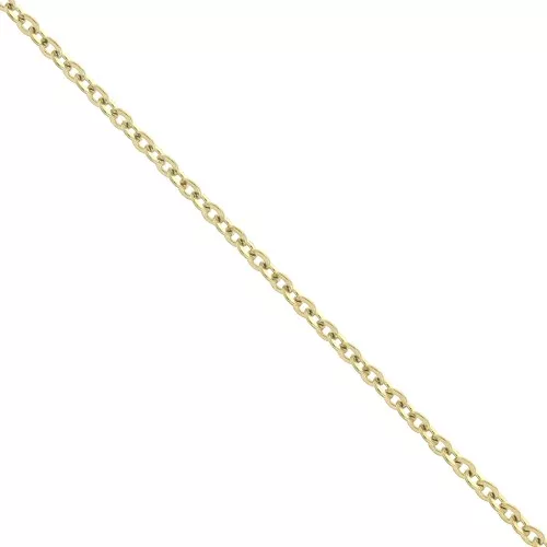 Chaîne maille Forçat limée 1.6 mm en Acier inoxydable 316L Doré x50cm