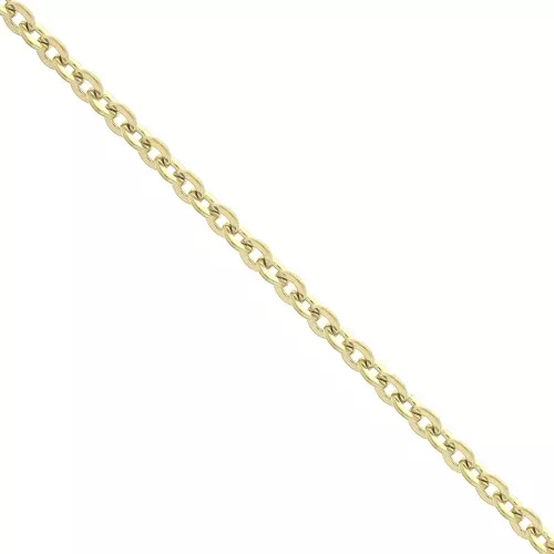 Chaîne maille Forçat limée 2.3 mm en Acier inoxydable 316L Doré x50cm