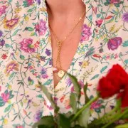 Chaîne maille Forçat limée 2.3 mm en Acier inoxydable 316L Doré x50cm