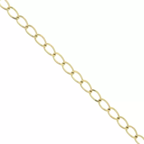 Chaîne maille Rombo 2.45 mm en Acier inoxydable 316L Doré x50cm