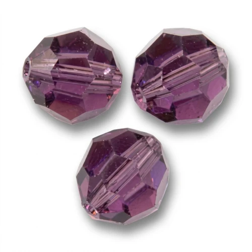 Perles rondes PureCrystal 5000 6 mm - Amethyst x6