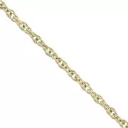 Chaîne maille Corde 1.5 mm en Acier inoxydable 316L Doré x50cm