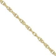 Chaîne maille Corde 2.6 mm en Acier inoxydable 316L Doré x50cm|raw }}