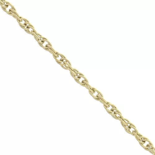 Chaîne maille Corde 2.6 mm en Acier inoxydable 316L Doré x50cm