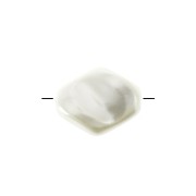 Perles irrégulières forme losange imitation nacre 9x7 mm - Blanc x10|raw }}