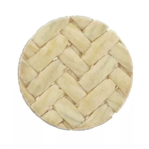 Disque plat en bambou tressé 20 mm - Beige x1