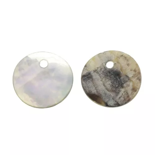 Sequins ronds 11.5 mm en nacre x5
